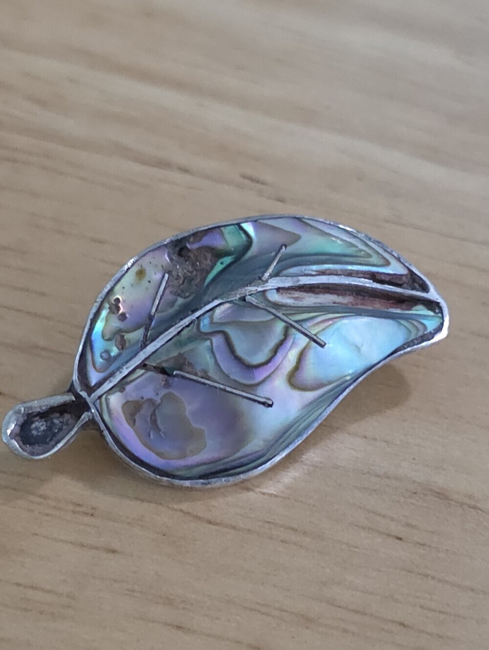 Native american taxco Abalone sterling silver 925 pin Brooch